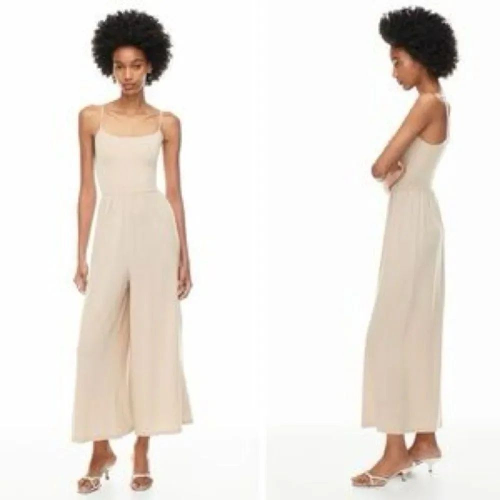No Comment Strappy Cream Jumpsuit